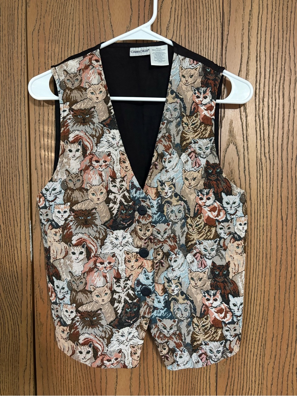 Vintage Collage of Kittens Vest